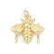 Brass Pendants, Bees Charms, Long-Lasting Plated, Lead Free & Cadmium Free, Rack Plating, with Jump Ring, Real 18K Gold Plated, 19.5x20.5x4.5mm, Hole: 3.5mm
