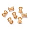 Brass Micro Pave Cubic Zirconia Pendants, Long-Lasting Plated, Barrel, Real 18K Gold Plated, 11.3x9.2mm, Hole: 5mm