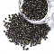 11/0 Grade A Glass Seed Beads, Cylinder, Uniform Seed Bead Size, Metallic Colours, Colorful, 1.5x1mm, Hole: 0.5mm, about 2000pcs/10g