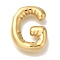 PVD Vacuum Plating 304 Stainless Steel Pendants, Real 18K Gold Plated, Letter Charm, Letter G, 19.5x15x4.5mm, Hole: 2mm