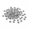 Handmade Polymer Clay Cabochons, Flat Round with Vortex, Black, 5~5.5x0.8mm, about 76923pcs/1000g
