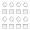 UNICRAFTALE 100pcs Square & Teardrop Pendant Bezel Trays 6x8/8x8mm Stainless Steel Blank Bezel Pendant Trays Base Charm Pendant Blanks for Photo Pendant Resin Craft Jewelry Making