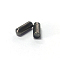 Brass Brooch Findings, Pin Cap, with Rubber Inside, Column, Gunmetal, 10x4mm, Hole: 0.5mm