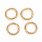 304 Stainless Steel Jump Ring, Open Jump Rings, Golden, 14x2mm, Inner Diameter: 10mm, 12 Gauge