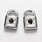 Tarnish Resistant Padlock 304 Stainless Steel Pendants, Stainless Steel Color, 16x9.5x4mm, Hole: 4x4.5mm