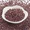TOHO Japanese Seed Beads, 11/0, Hexagon Two Cut, Opaque Colours Rainbow, (406) Opaque AB Oxblood, 2x2mm, Hole: 0.6mm, about 44000pcs/pound