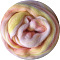 Gradient Color Needle Felting Wool Roving, for Wet Felting Dreadlocks DIY Craft Material, Champagne Yellow, 200x100x50mm