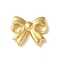 304 Stainless Steel Pendants, Ion Plating(IP), Bowknot Charms, Real 18K Gold Plated, 13.5x16x2.5mm