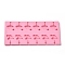 DIY Lollipop Making Food Grade Silicone Molds, Candy Molds, Christmas Hat, 12 Cavities, Pink, 115x264x8mm, Inner Diameter: 25x38mm, Fit for 3mm Stick