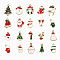 Alloy Enamel Pendants, for Christmas, Light Gold, Mixed Color, 17~29x11~18.5x1~6mm, Hole: 1.4~2mm, 20pcs/set