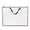 Rectangle Paper Bags, with Handles, for Gift Bags and Shopping Bags, White, 32x43x0.6cm
