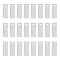 201 Stainless Steel Pendants, Rectangle Charm, Stainless Steel Color, 16x6x1.5mm, Hole: 1.6mm, 30pcs/box