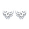 Non-Tarnish 201 Stainless Steel Pendants, Bird, Stainless Steel Color, 23x28x1mm, Hole: 1.4mm