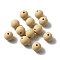 Silicone Beads, Round, Wheat, 12x11mm, Hole: 2mm