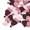 Polycotton(Polyester Cotton) Tassel Pendant Decorations, with Iron Findings, Golden, Colorful, 39~40x19~26x6~7mm, Hole: 4mm