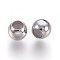 201 Stainless Steel Beads, with Plastic, Slider Beads, Rondelle, Stainless Steel Color, 6x5mm, Hole: 1.2mm