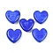 Heart Handmade Lampwork Beads, Royal Blue, 19.5x20.5x6.5mm, Hole: 1.8mm