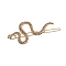 Metal Alligator Hair Clips, Hair Accessories for Woman Girls, Snake, Antique Golden, 66x30mm