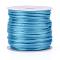 Nylon Cord, Satin Rattail Cord, for Beading Jewelry Making, Chinese Knotting, Deep Sky Blue, 1.5mm, about 16.4 yards(15m)/roll