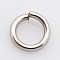 Non-Tarnish 304 Stainless Steel Jump Rings, Open Jump Rings, Stainless Steel Color, 9x1.2mm, Inner Diameter: 6.6mm