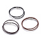 Leather Cord Wrap Bracelets/Necklace, Two Loops, with 304 Stainless Steel Magnetic Screw Clasps, Mixed Color, 16.7 inch(42.5cm), 3mm