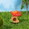 Mushroom House Resin Craft Moss Micro Landscape Decoration, Bonsai Landscaping Small Ornaments, Red, 34x33mm