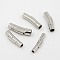 Tarnish Resistant 304 Stainless Steel Bayonet Clasps, Column, Mixed Style, Stainless Steel Color, 28~30x5~8mm, Hole: 3~6mm