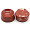 Natural Red Jasper Display Base Stand Holder for Crystal, Crystal Sphere Stand, 2.7x1.2~1.4cm