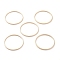 Brass Linking Rings, Long-Lasting Plated, Round Ring, Real 24K Gold Plated, 25x1mm, Inner Diameter: 23mm