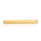 Ion Plating(IP) 304 Stainless Steel Links Connectors, Manual Polishing, Rectangle, Golden, 40x5x1.5mm, Hole: 1.2mm