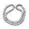 Electroplated Natural Lava Rock Beads Strands, Heart, Platinum Plated, 6x6.5x2.5mm, Hole: 1mm, about 74pcs/strand, 15.75''~16.14''(40~41cm)