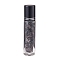 Glass Roller Ball Bottles, Essential Oil Refillable Bottle, with Obsidian Chip Beads, for Personal Care, 107x15mm, Beads: 3x11~3x7mm, Capacity: 10ml