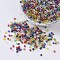 12/0 Grade A Round Glass Seed Beads, Transparent Colours Lustered, Mixed Color, 12/0, 2x1.5mm, Hole: 0.3mm