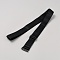 Elastic Stretch Chain Belt with Alloy Knot Buckle, Comfortable Invisible Wist Belt Dress for Men Women, Black, 20-5/8 inch(52.3cm)
