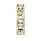 Preciosa® MAXIMA Crystal Multi-Stones Settings, Spacer Beads, Czech Crystal, 711 39 103 Rondelle with Chatons, Crystal, Golden, 4.5mm
