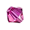 Preciosa® Crystal Beads, Czech Crystal, Bicone(451 69 302 Rondelle), 70350 Fuchsia, 6mm, Hole: 1mm