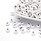 Acrylic Beads, with Horizontal Hole, Letter, Flat Round, Letter.T, 7x4mm, Hole: 1mm, about 3500pcs/500g