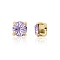 Preciosa® MAXIMA Crystal in Sew-On Cup, Czech Crystal, 719 35 021 Chaton(Round), Golden, 20310 Violet, SS16(3.8~4mm)