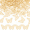 60Pcs 304 Stainless Steel Charms, Butterfly, Golden, 10.5x15x0.6mm, Hole: 1~4mm