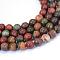 Natural Polychrome Jasper/Picasso Stone/Picasso Jasper Beads Strands, Round, 6~6.5mm, Hole: 1mm, about 58~62pcs/strand, 15 inch