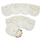 NBEADS 24 Pcs Velvet Jewelry Pouches with Snap Button, Cornsilk Color Velvet Jewelry Storage Bags Luxury Gift Bag for Candy Gift and Jewelry Necklace Bracelet Packing, 8.3x7.7cm