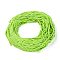 Cotton Thread Cords, 3-Ply, For Jewelry Making, Green Yellow, 5~5.8mm, 109.4 yard(100m)/bundle