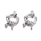 Tarnish Resistant 304 Stainless Steel Spring Ring Clasps, Ring, Stainless Steel Color, 12.5x4mm, Hole: 2.5mm