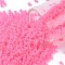 TOHO Round Seed Beads, Japanese Seed Beads, Frosted, (910F) Hot Pink Ceylon Pearl Matte, 11/0, 2.2mm, Hole: 0.8mm, about 1110pcs/10g