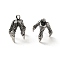 Retro 304 Stainless Steel Pendants, Dragon Claw Charms, Antique Silver, 18x16.5x14.8mm, Hole: 2mm