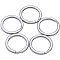 PandaHall Elite 5pcs 304L Stainless Steel Key Chain Clasp Findings, Stainless Steel Color, 32mm