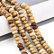 Natural Yellow Opal Beads Strands, Rondelle, 10~10.5x5~6mm, Hole: 0.8mm, about 67~79pcs/strand, 14.96~15.35''(38~39cm)