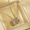 Non-Tarnish Stainless Steel Ball Chain Heart Pendant Necklace for Women, Perfect for Daily Wear, Stainless Steel Color, 16.54 inch(42cm)