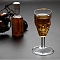 Transparent Glass Wine Goblet Cups, Skull, Clear, 60x115mm, Capacity: 50ml(1.69fl. oz)