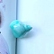 Resin Finger Rings for Women, Conch Shape, Light Sea Green, 27mm, US Size 8 1/2(18.5mm)